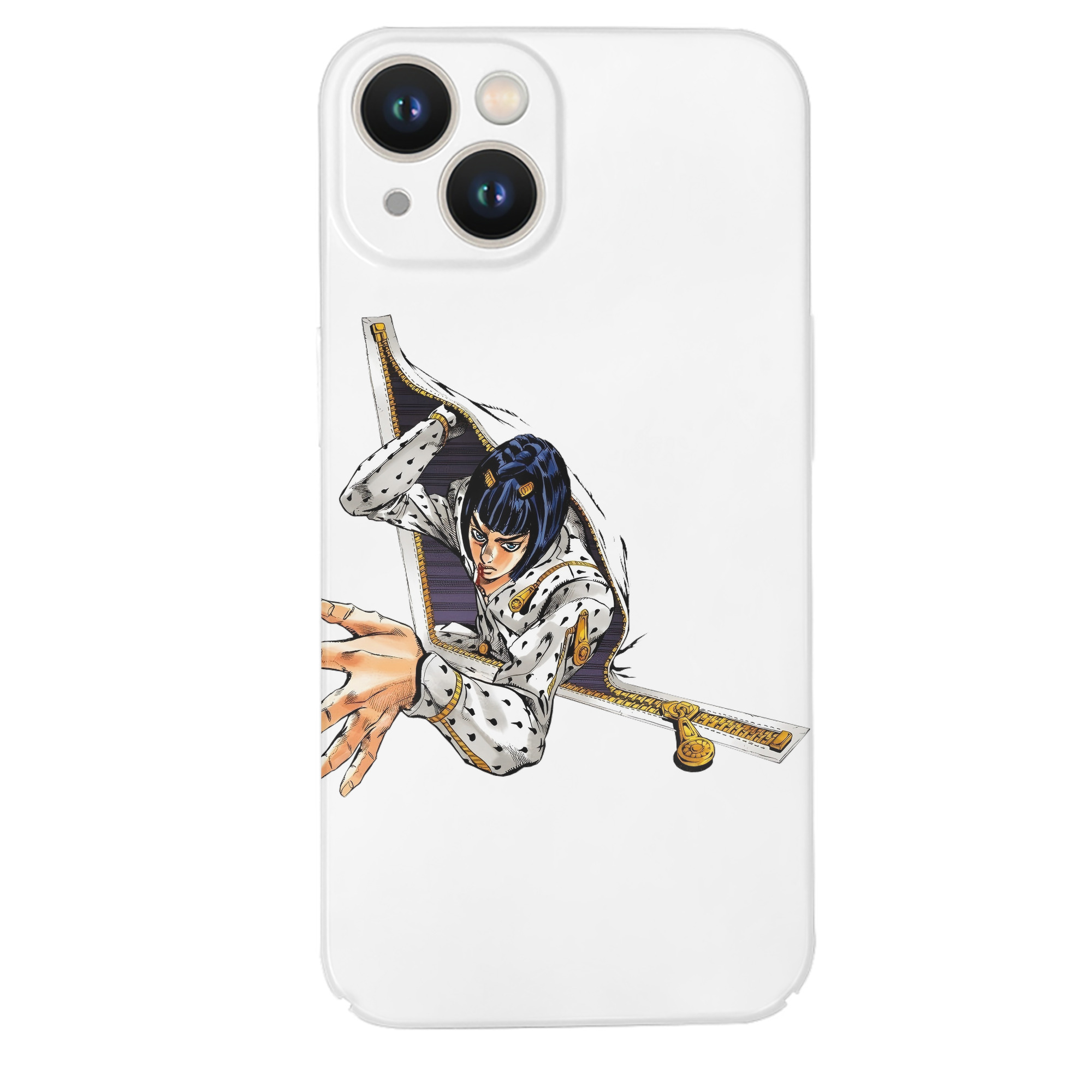 （画像用） ジョジョの奇妙な冒険 ブローノ?ブチャラティ JoJo's Bizarre Adventure Bruno Bucciarati 【iPhone 14シリーズ対応】ハードケース